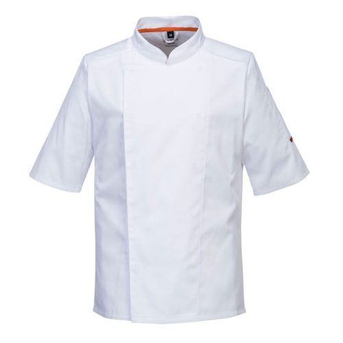 Tunica de bucătar cu care nu transpiri! Portwest C738 Mesh Air Pro S/S Albă 